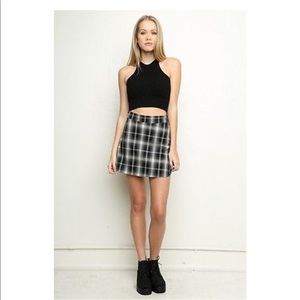EUC Brandy Melville Sofia Black Knit Crop Top
